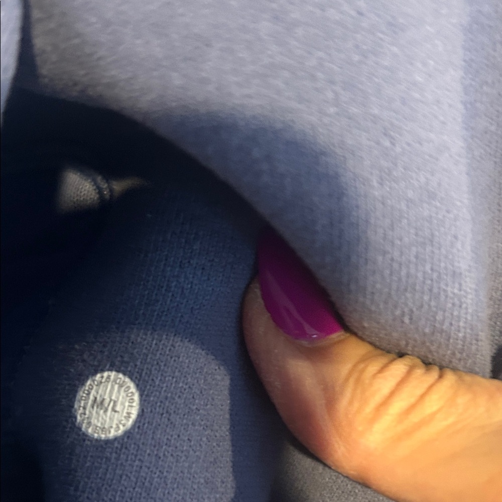 Lululemon Athletica Blue Grey Funnel Neck Hoodie
Color is more grey than blue. - Picture 9 of 11